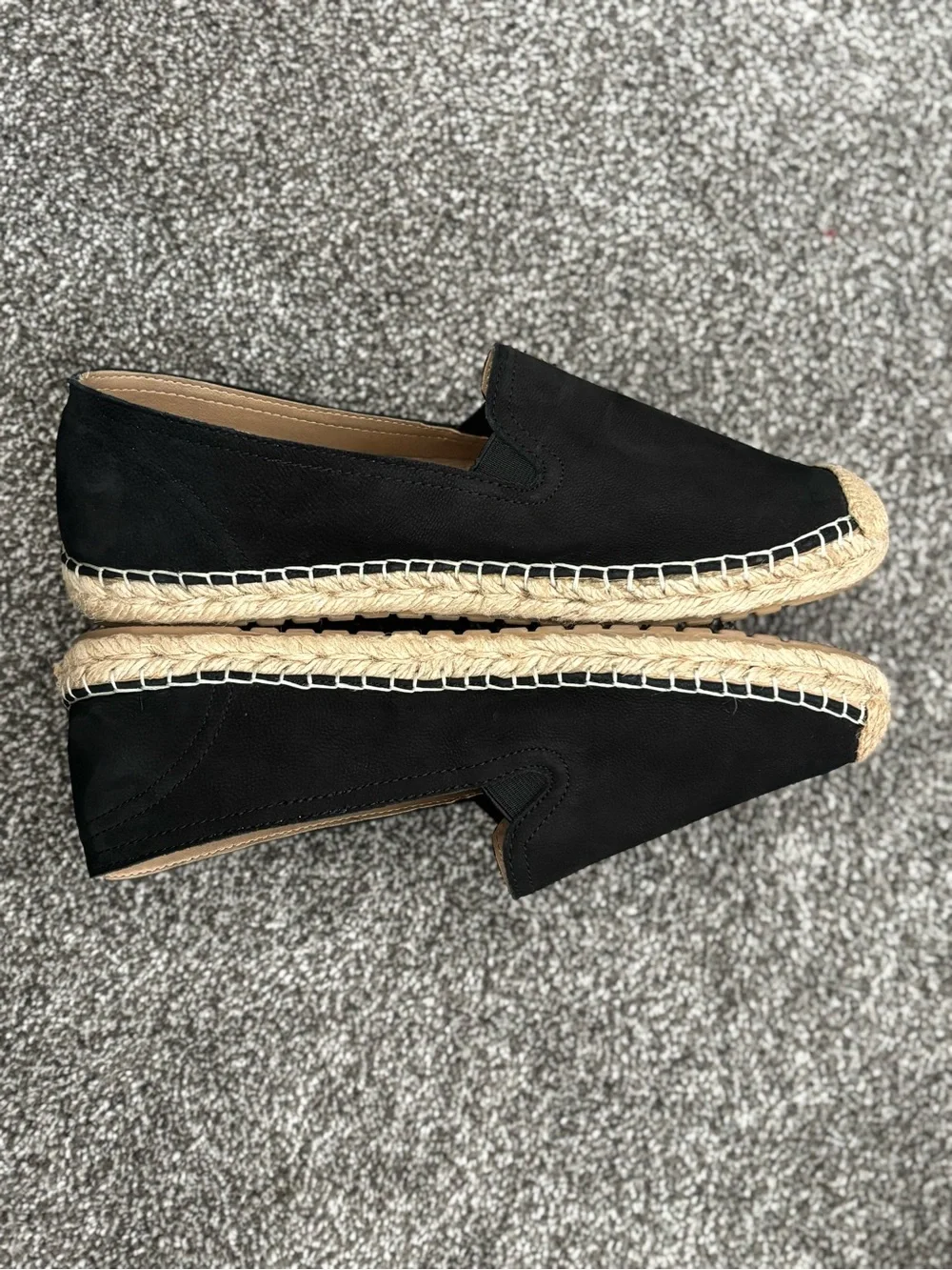 SOUL Naturalizer Black Espadrille Slip-On Flats Size: 8